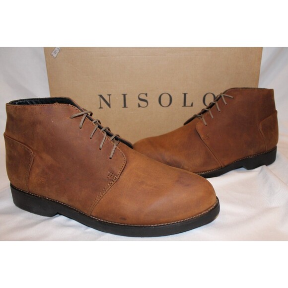 Nisolo Chavito Daytripper handmade Full Grain Leather Chukka Boot Men‎ Oak 8 NIB main image 6